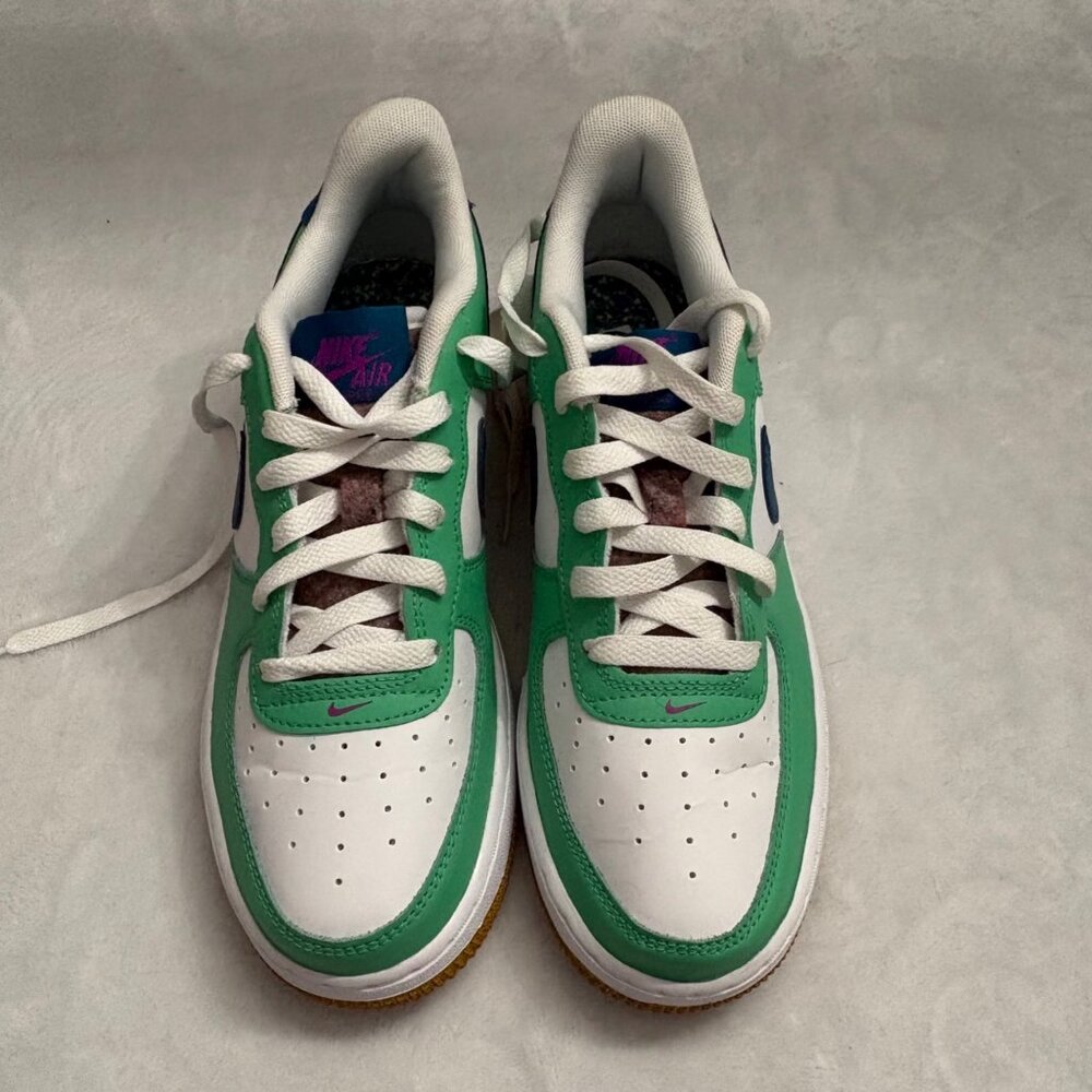 Nike Air Force 1 LV8 Play Sneakers 6.5Y Green Blue Y2K Streetwear FJ4613-100 - Picture 7 of 16